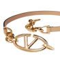 Valentino VLOGO SIGNATURE SHINY CALFSKIN BELT WITH CHAIN