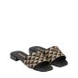 Prada Embroidered fabric slides
