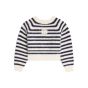 Celine crew neck marinière sweater in mohair and silk