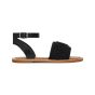 CELINE LYMPIA SANDAL in TRIOMPHE MACCRAMÉ COTTON & CALFSKIN