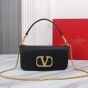 VALENTINO GARAVANI LOCÒ CALFSKIN SHOULDER BAG
