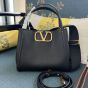 VALENTINO GARAVANI ALLTIME MEDIUM HANDBAG IN GRAINY CALFSKIN