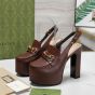 Gucci Women's Horsebit platform loafer slingback