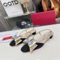 Valentino BOWOW SLINGBACK PUMPS IN MOIRÈ FABRIC
