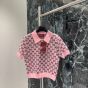 Gucci Wool jacquard polo top with GG Shadow