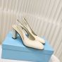 Prada Patent leather slingback pumps