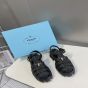 Prada Monolith crochet cage sandals