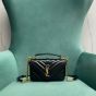 YSL COLLEGE mini chain bag in shiny crackled leather