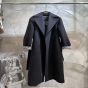 LV Shearling Collar Wrap Coat