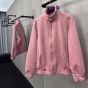 LV Monogram Debossed Leather Tracksuit Jacket