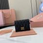 MIU MIU Small matelassé nappa leather wallet