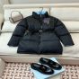 Prada Re-Nylon Gabardine hooded down coat