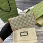 Gucci GG Emblem continental wallet