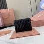 MIU MIU Small matelassé nappa leather wallet