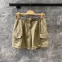 MIU MIU Garment-dyed cotton satin shorts