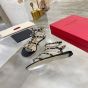 Valentino ROCKSTUD FLAT CALFSKIN SANDAL WITH STRAPS
