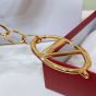 Valentino VLOGO SIGNATURE SHINY CALFSKIN BELT WITH CHAIN