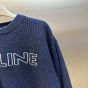celine oversized crew neck sweater in wool