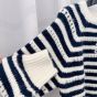 Celine crew neck marinière sweater in mohair and silk