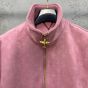 LV Monogram Debossed Leather Tracksuit Jacket
