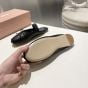MIU MIU Leather ballerina mules