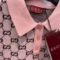 Gucci Wool jacquard polo top with GG Shadow