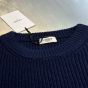celine oversized crew neck sweater in wool