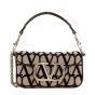SMALL VALENTINO GARAVANI LOCÒ TOILE ICONOGRAPHE SHOULDER BAG