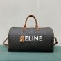 LARGE VOYAGE BAG IN TRIOMPHE CANVAS WITH CELINE PRINT