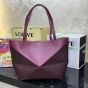 LOEWE Puzzle Fold Tote in shiny calfskin