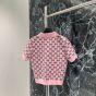 Gucci Wool jacquard polo top with GG Shadow