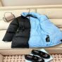 Prada Re-Nylon Gabardine hooded down coat