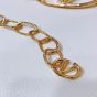 Valentino VLOGO SIGNATURE SHINY CALFSKIN BELT WITH CHAIN