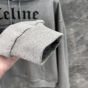 Celine troubadour loose hoodie in cotton fleece