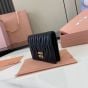 MIU MIU Small matelassé nappa leather wallet