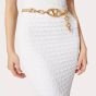 Valentino VLOGO SIGNATURE SHINY CALFSKIN BELT WITH CHAIN