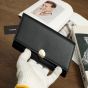 LOEWE Pebble continental wallet in shiny nappa calfskin