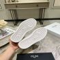 CELINE HUNTINGTON LOW LACE-UP SNEAKER in SUEDE CALFSKIN AND MESH