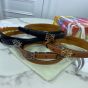 LOEWE Anagram belt in pebble grain calfskin