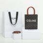 MINI VERTICAL CABAS IN TRIOMPHE CANVAS AND CALFSKIN WITH CELINE PRINT