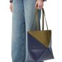 LOEWE Puzzle Fold Tote in shiny calfskin