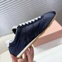 MIU MIU Plume technical fabric and suede sneakers