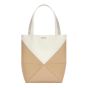 LOEWE Mini Puzzle Fold Tote in shiny calfskin