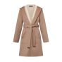 LV Reversible Signature Hooded Wrap Coat