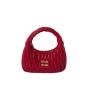 MIU MIU Wander matelassé nappa leather hobo bag