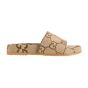Gucci Men's maxi GG canvas slide sandal