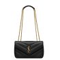 YSL LOULOU small in MATELASSÉ lambskin