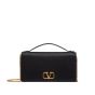 Valentino VLOGO SIGNATURE GRAINY CALFSKIN WALLET WITH CHAIN