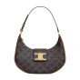 Celine MEDIUM AVA TRIOMPHE BAG IN TRIOMPHE CANVAS AND CALFSKIN