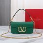 VALENTINO GARAVANI LOCÒ CALFSKIN SHOULDER BAG